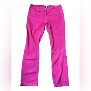 AEROPOSTALE 11/12 ✨ Y2K juniors Bright Pink bayla skinny Leg Jeans EUC